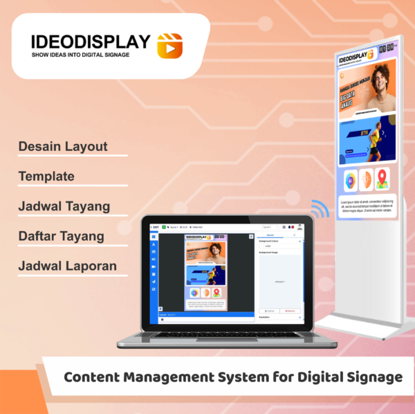 IdeoDisplay - CMS Digital Signage - Ideotekno Digital System